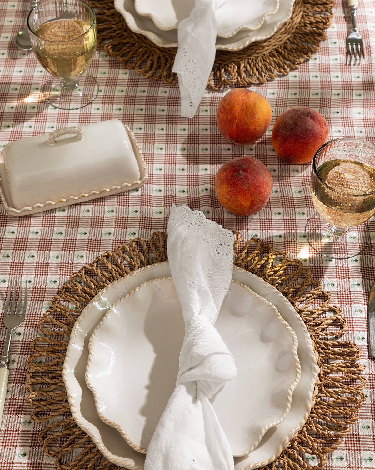 McGee &amp; Co. x Loeffler Randall Elise Set de table en jonc de mer